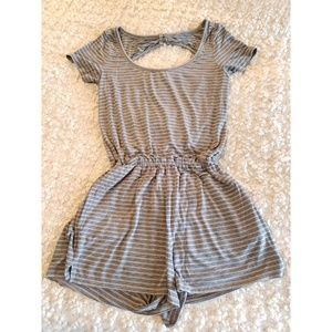 American Eagle Striped Romper